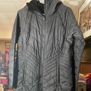 NORTH FACE coat! Only worn a few times, faux fur lined, black. Size small